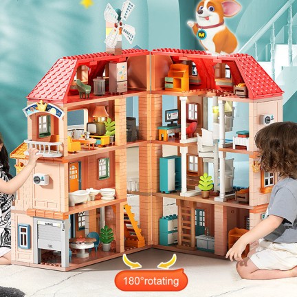 Luxury Villa Creative Building Block Set