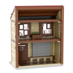 City Ruins War Building Block Model