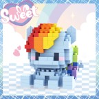 Miniature pony model building block set