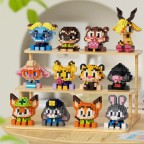 Intelligent and fun miniature cartoon building blocks