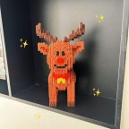 Creative bull-shaped building block assembly