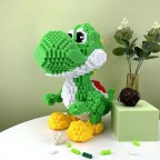 Cartoon dinosaur creative building block assembly