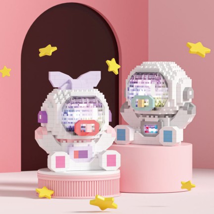 Interstellar Exploration Luminous Astronaut Building Blocks