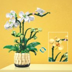 Orchid Artificial Plant Building Block Set