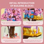 Cherry Blossom Secret Realm Treehouse Building Block Set