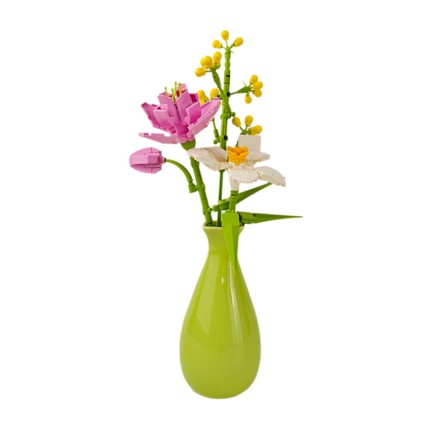 Artificial flower bouquet building blocks