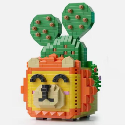Succulent Cactus Diamond Building Blocks