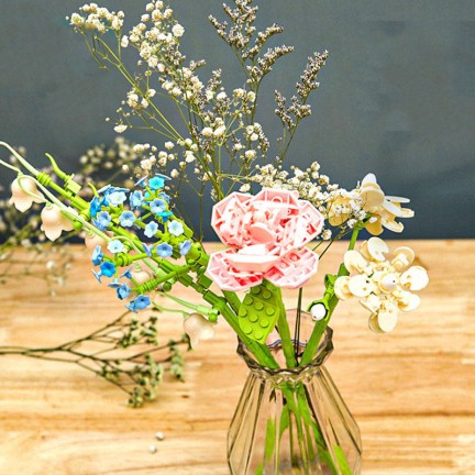 Floral design creative craft building blocks