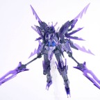 Transforming robot warrior building block model kit