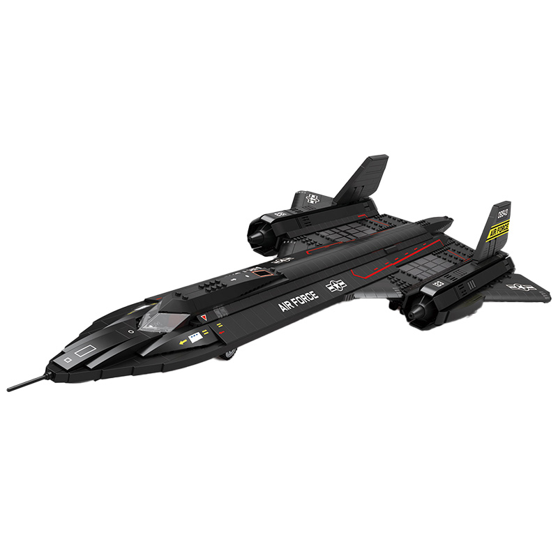 Military fighter jet building blocks