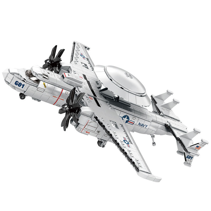 Airborne early warning helicopter building block set