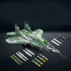 DIY building blocks for military fighter jets