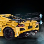 Sunny Yellow Racing Car Building Block Set