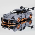 Future racing car building block set